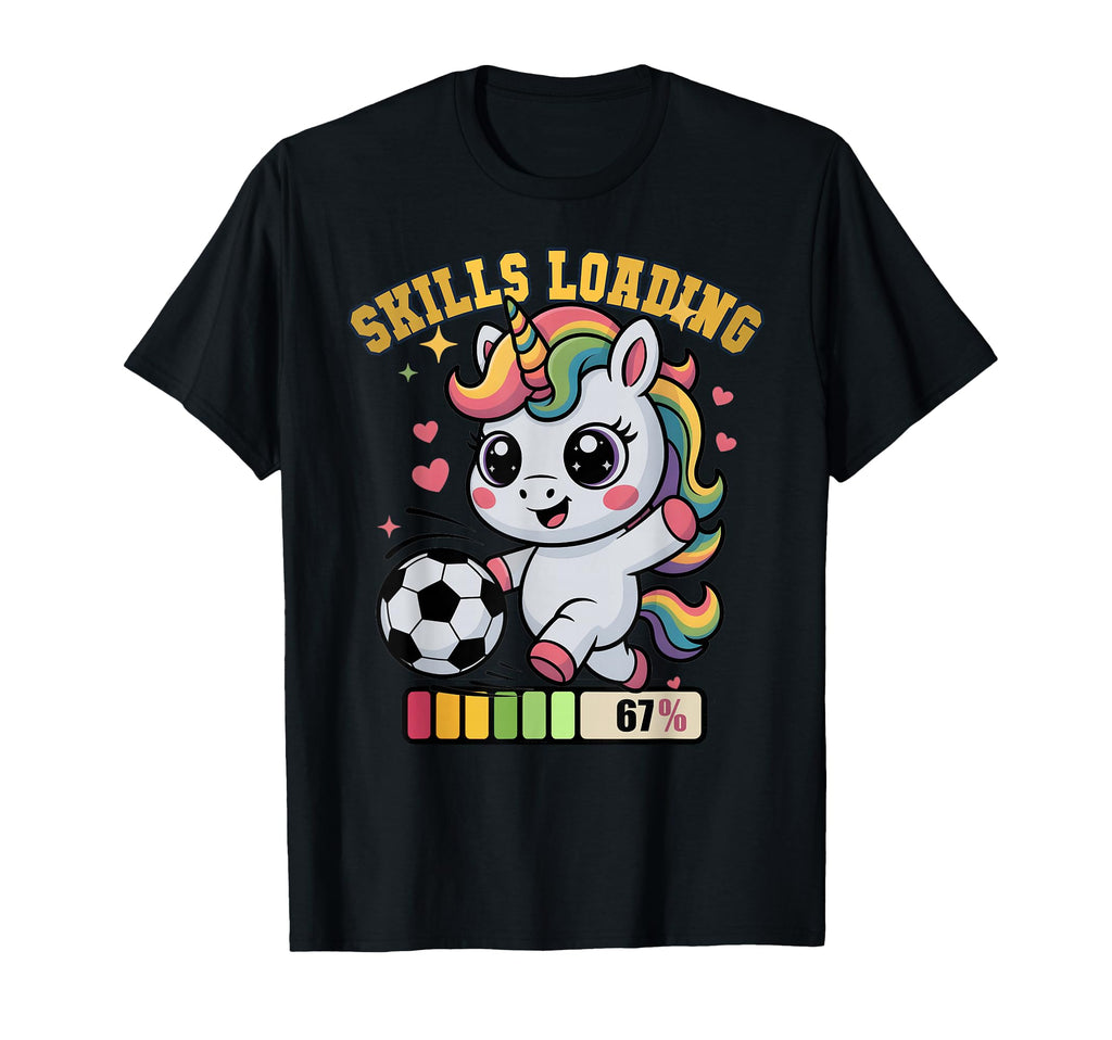 Kawaii Soccer Unicorn Skills T-Shirt - Fun Novelty Design for Adults - T-Shirt, Sweatshirt, Hoodie