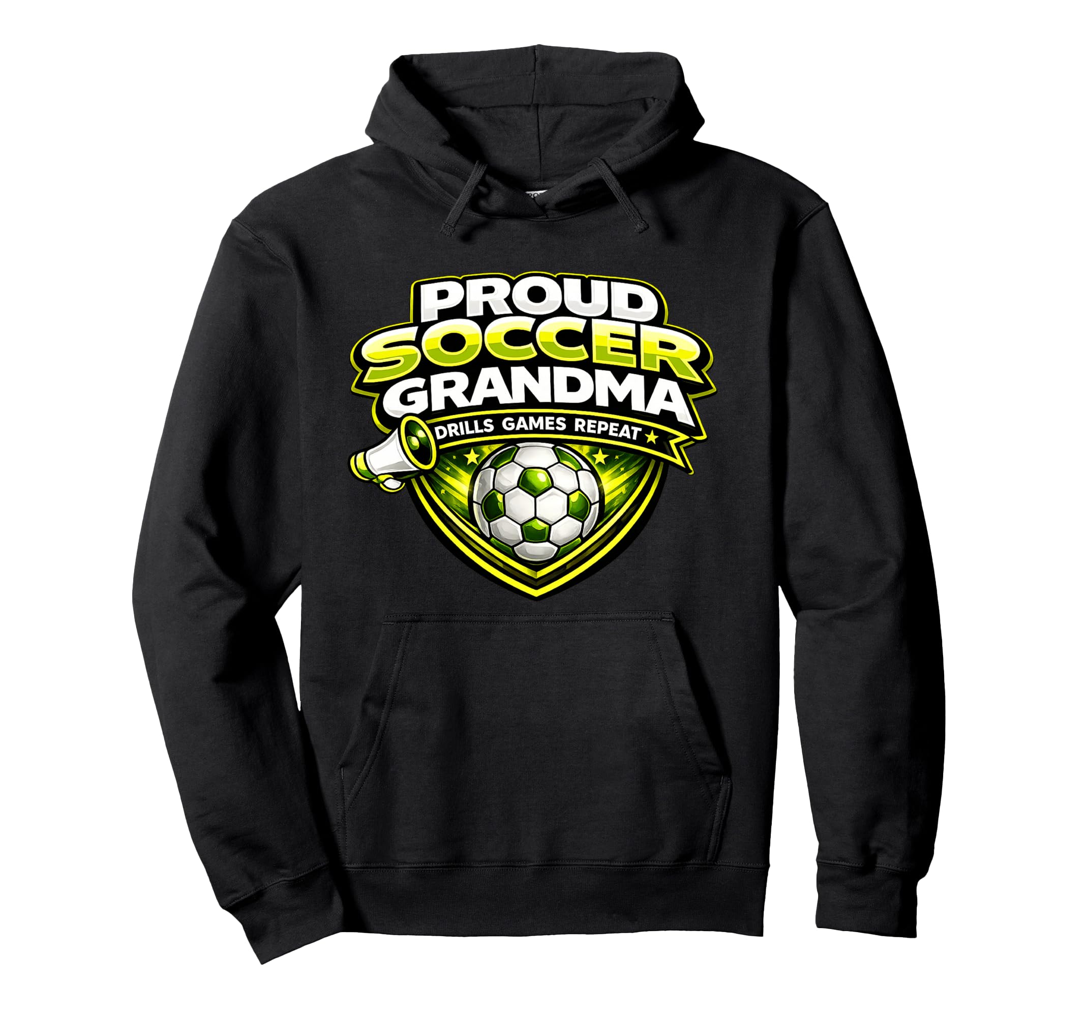Soccer Grandma Proud Drills Games Hoodie - Aesthetic Graphic for Adults - T-Shirt, Sweatshirt, Hoodie