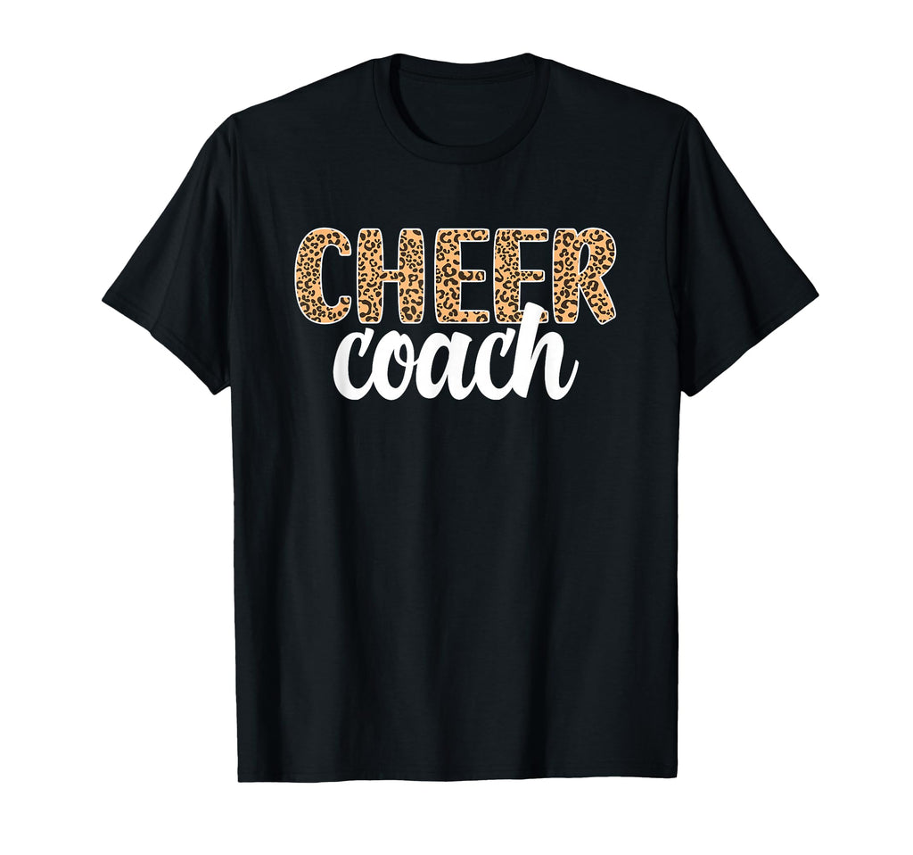 Cheer Coach Leopard Cheerleading Coach T-Shirt - Aesthetic Graphic Unisex - T-Shirt, Sweatshirt, Hoodie