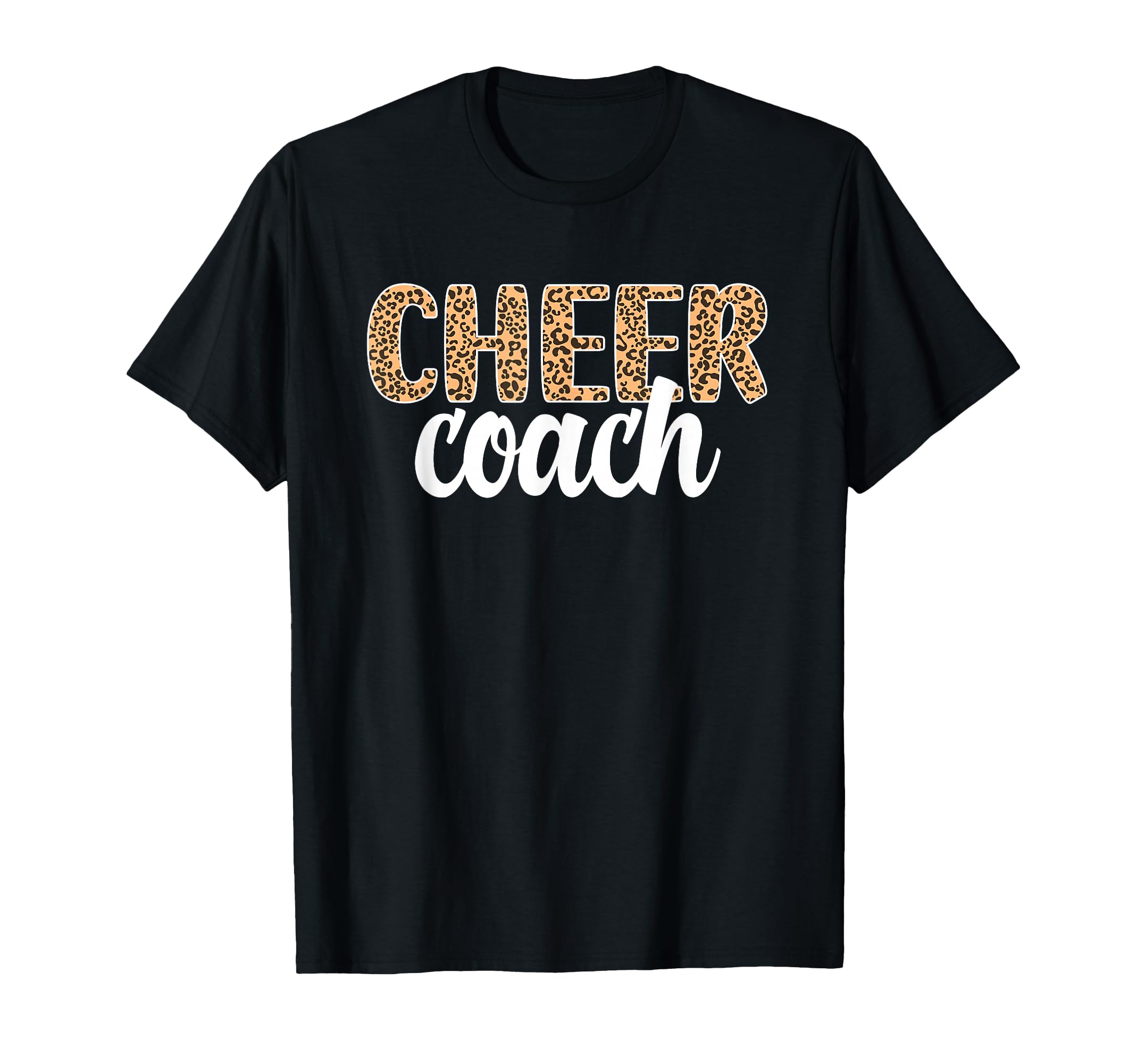 Cheer Coach Leopard Cheerleading Coach T-Shirt - Aesthetic Graphic Unisex - T-Shirt, Sweatshirt, Hoodie