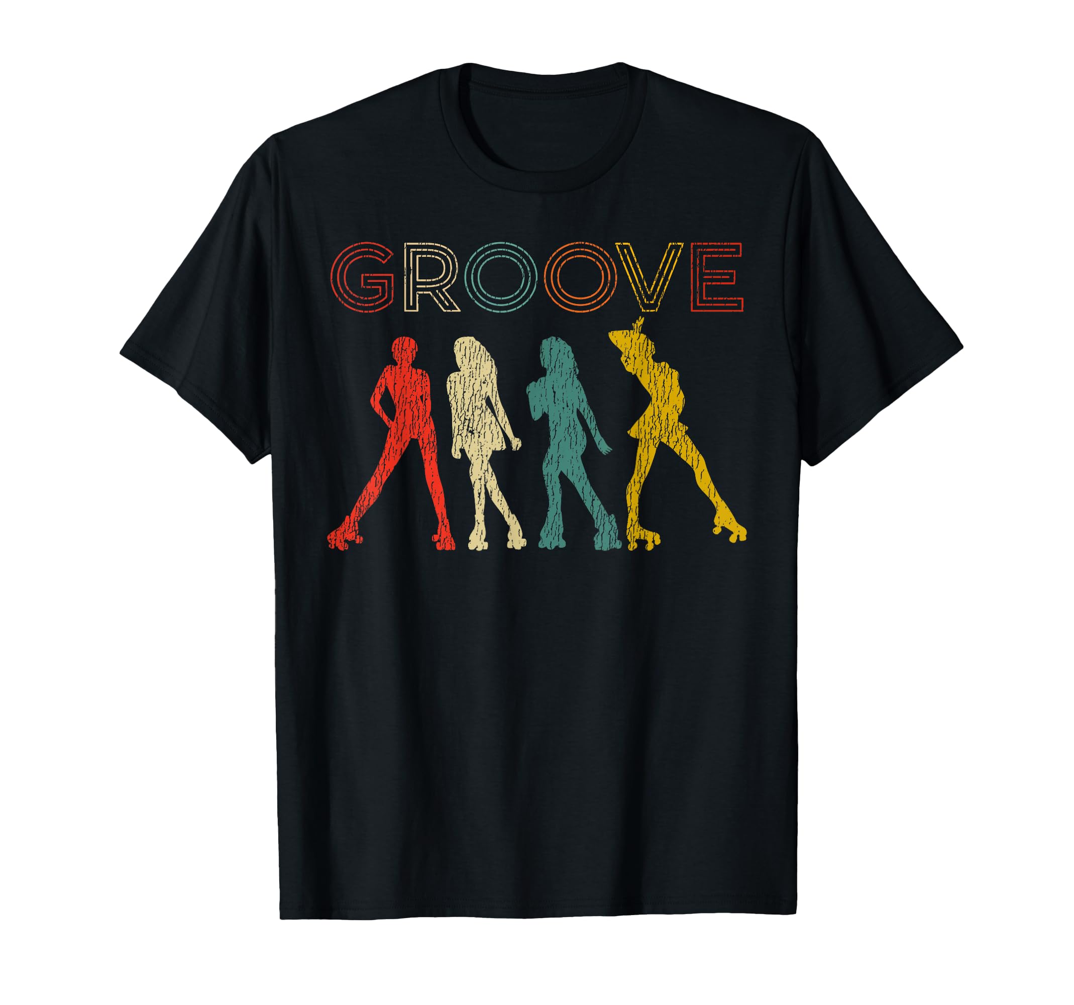 Roller Skating Skate 1970S Groove T-Shirt - Casual Everyday Wear for Adults - T-Shirt, Sweatshirt, Hoodie
