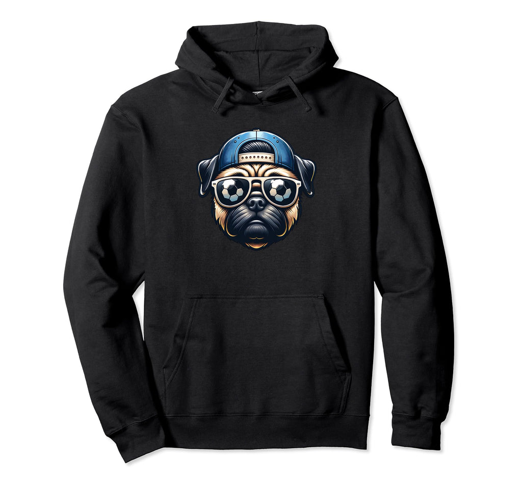 Pug Soccer Champion Player Fan Ball Hoodie - Fun Novelty Design Unisex - T-Shirt, Sweatshirt, Hoodie