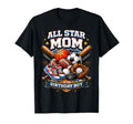 All Star Mom Basketball Soccer T-Shirt - Custom Art Print for Adults - T-Shirt, Sweatshirt, Hoodie