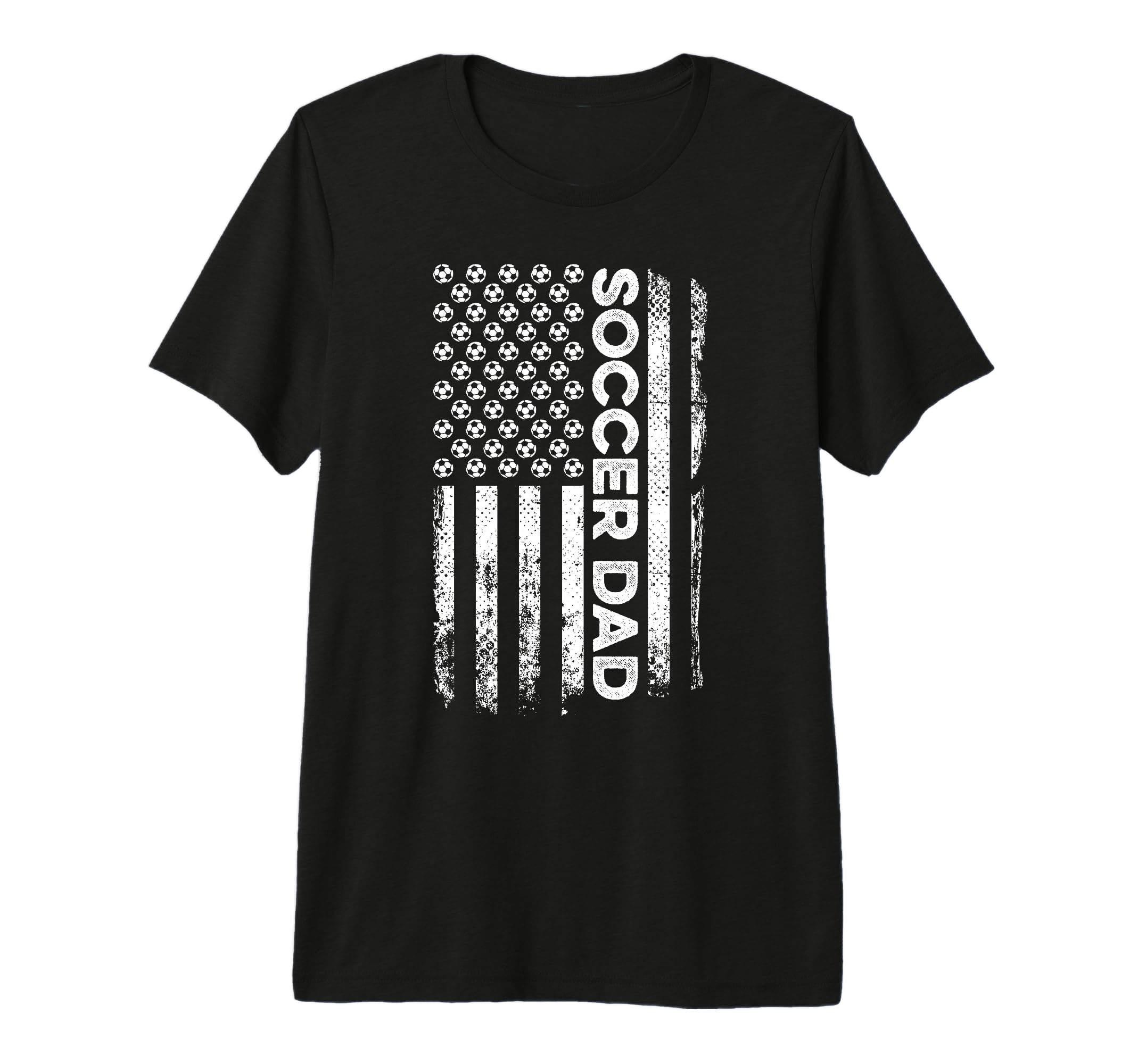 Mens Soccer Dad American Flag Patriotic T-Shirt - Graphic Print Men Women - T-Shirt, Sweatshirt, Hoodie