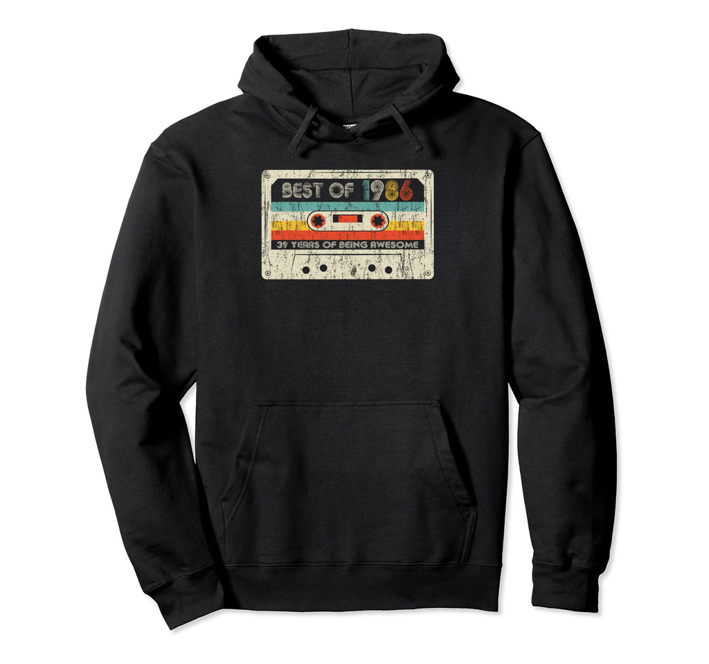 Best 1986 Birthday 1986 Cassette Tape Hoodie - Aesthetic Graphic Men Women - T-Shirt, Sweatshirt, Hoodie