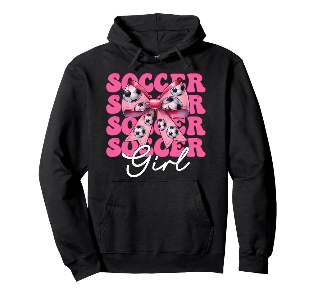 Womens Coquette Bow Ribbon Soccer T-Shirt - Fun Novelty Design for Adults - T-Shirt, Sweatshirt, Hoodie