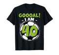 40 Year Old Birthday Soccer Themed T-Shirt - Minimalist Print Men Women - T-Shirt, Sweatshirt, Hoodie