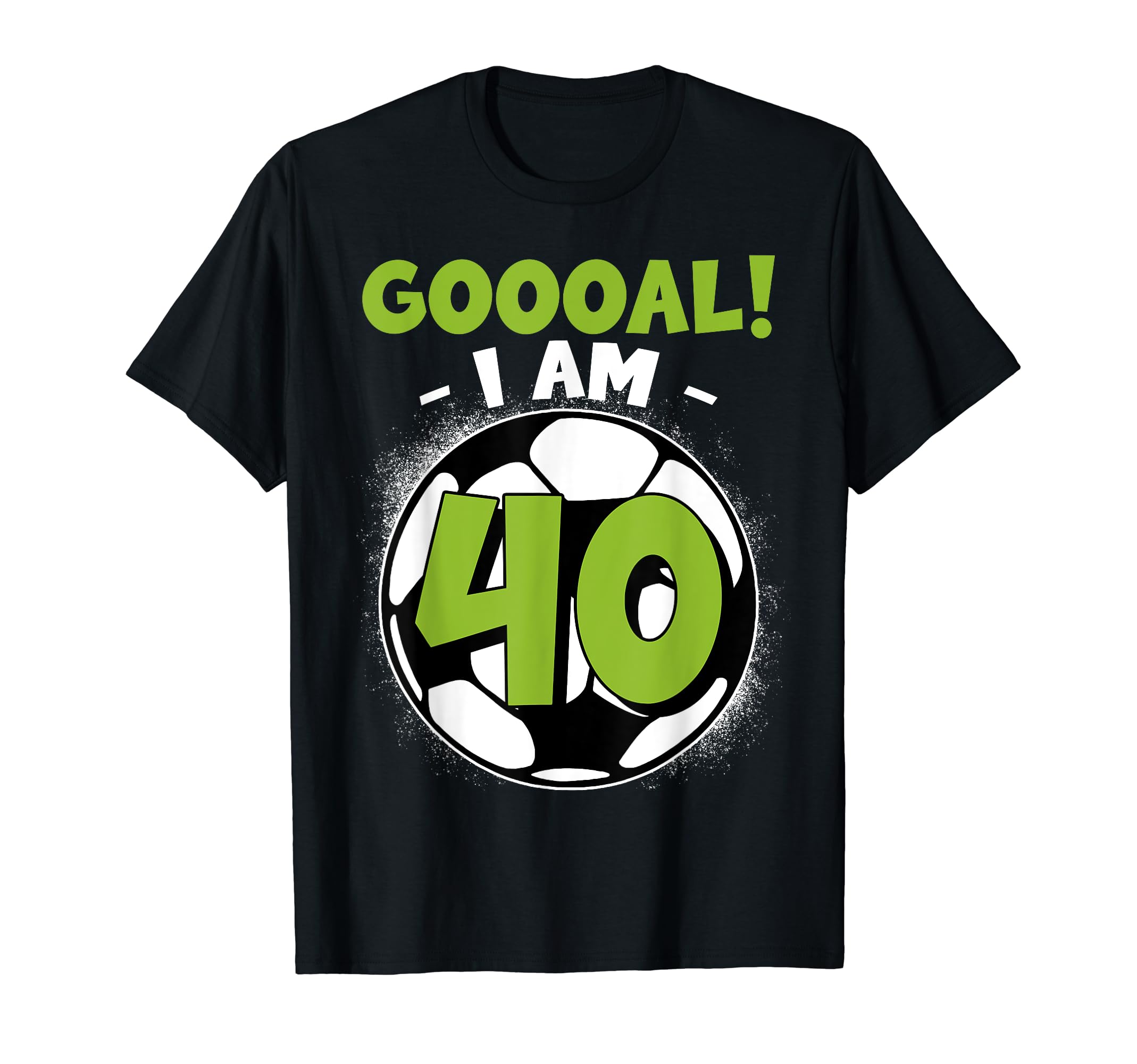 40 Year Old Birthday Soccer Themed T-Shirt - Minimalist Print Men Women - T-Shirt, Sweatshirt, Hoodie