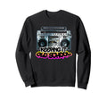 Keeping It Old School Boombox 80S Sweatshirt - Custom Art Print Men Women - T-Shirt, Sweatshirt, Hoodie