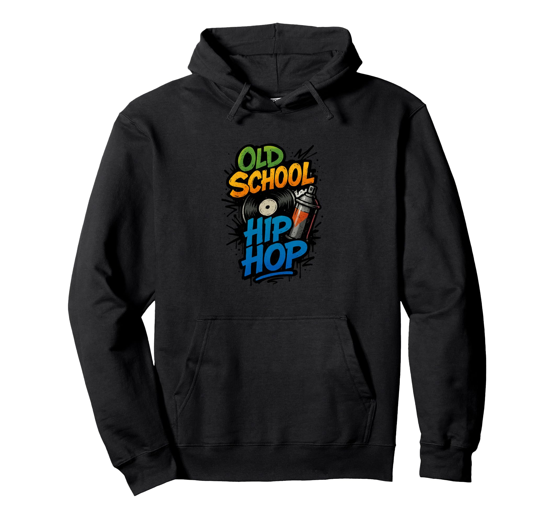 Raised Old School Hip Hop Rap Music Fan Hoodie - Trendy Graphic for Adults - T-Shirt, Sweatshirt, Hoodie