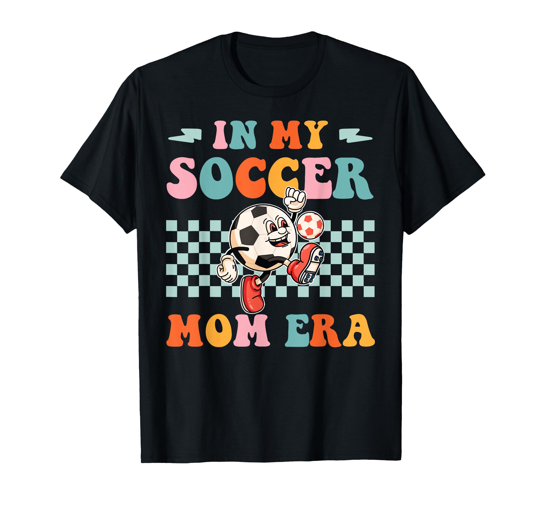 My Soccer Mom Era Groovy Proud Soccer T-Shirt - Aesthetic Graphic Unisex - T-Shirt, Sweatshirt, Hoodie