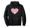 Heart Shaped Soccer Ball Artwork Hoodie - Minimalist Print Unisex - T-Shirt, Sweatshirt, Hoodie