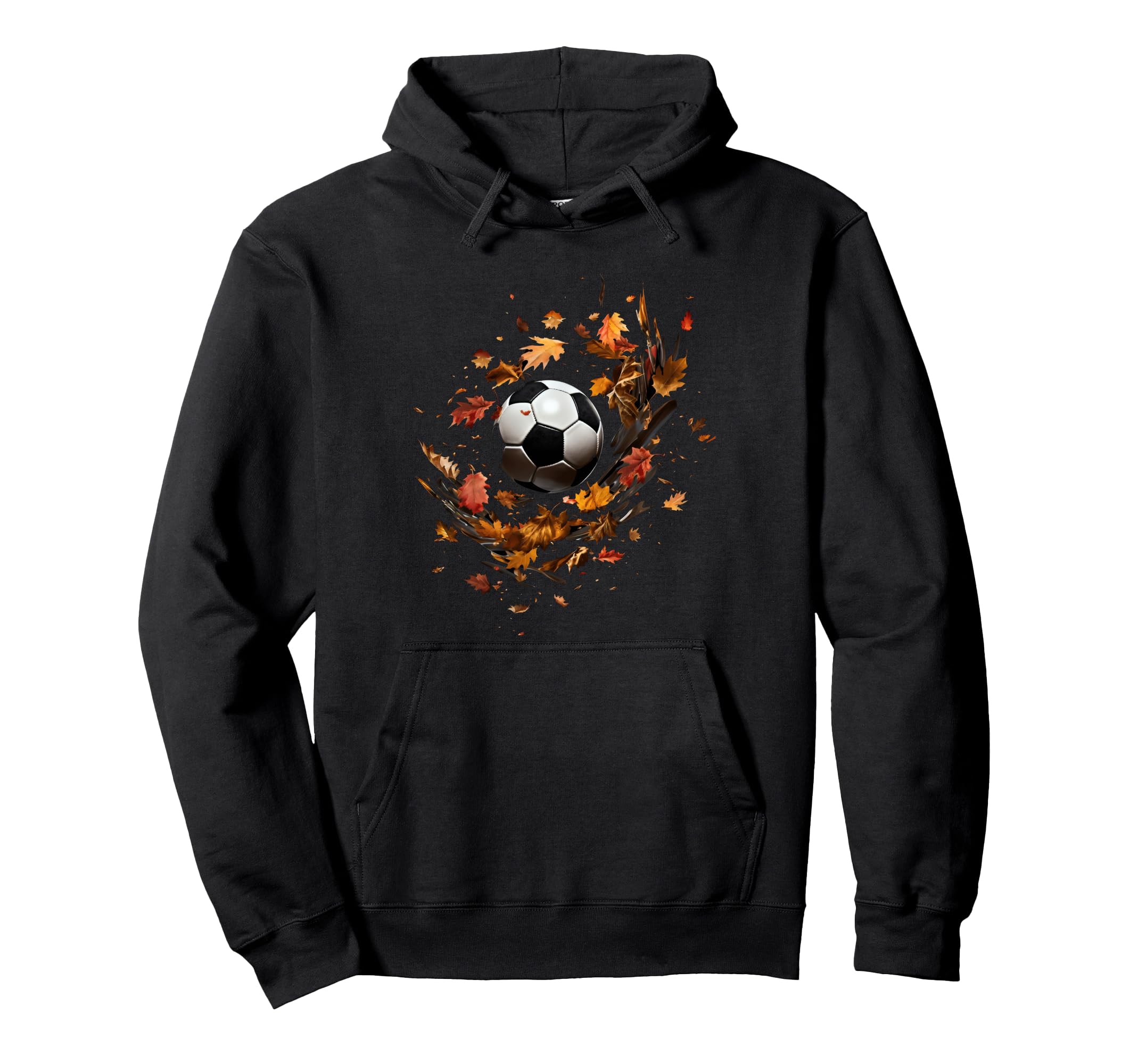 Soccer Autumn Leaves Soccer Player Hoodie - Streetwear Style Men Women - T-Shirt, Sweatshirt, Hoodie