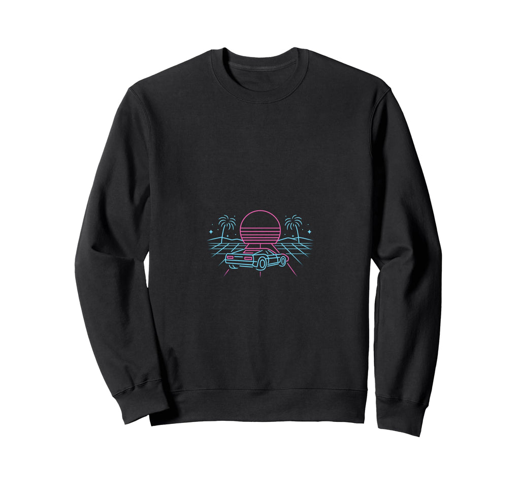 80S Synthwave Sweatshirt - Novelty Apparel for Adults - T-Shirt, Sweatshirt, Hoodie