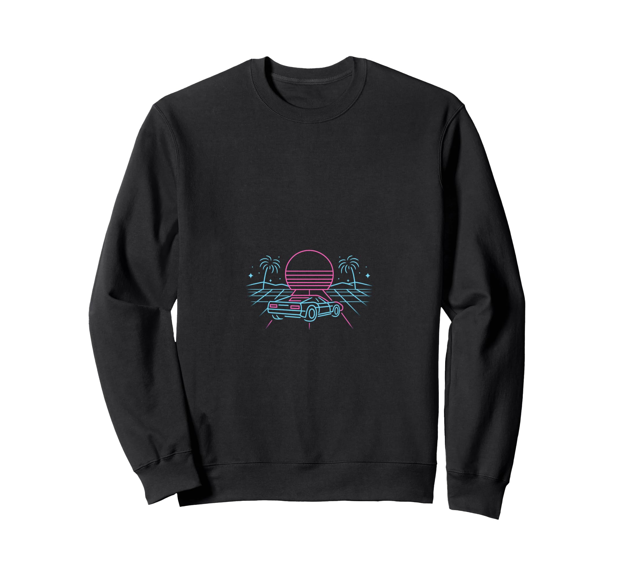 80S Synthwave Sweatshirt - Novelty Apparel for Adults - T-Shirt, Sweatshirt, Hoodie