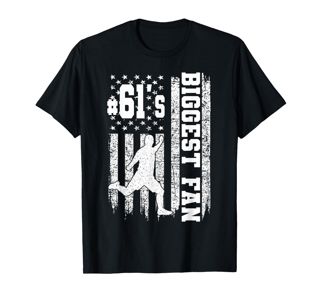 Soccer Biggest Fan Number 61 Proud T-Shirt - Graphic Print Men Women - T-Shirt, Sweatshirt, Hoodie