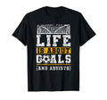 Life Is About Goals And Assists Indoor T-Shirt - Custom Art Print Unisex - T-Shirt, Sweatshirt, Hoodie