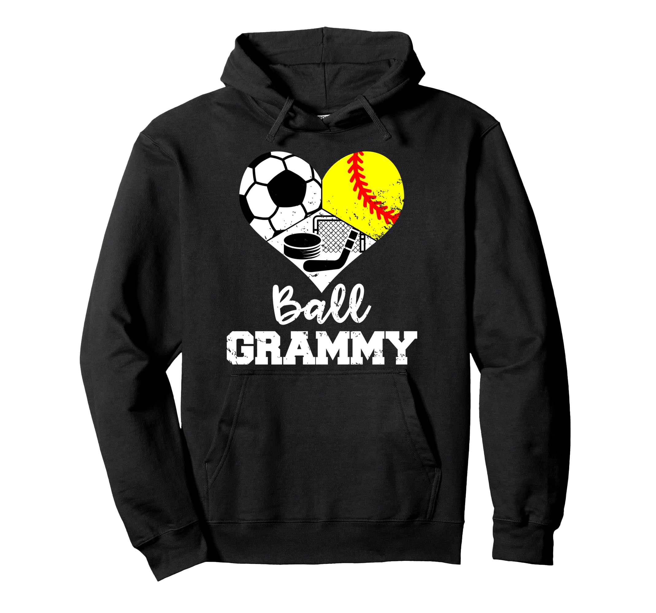 Ball Grammy Funny Soccer Softball Hoodie - Casual Everyday Wear Unisex - T-Shirt, Sweatshirt, Hoodie