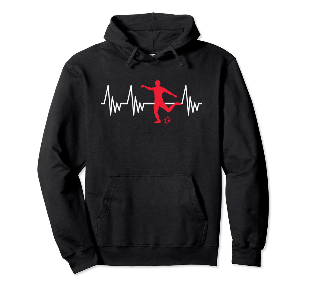 Heartline Sports Football Soccer Hoodie - Aesthetic Graphic for Adults - T-Shirt, Sweatshirt, Hoodie