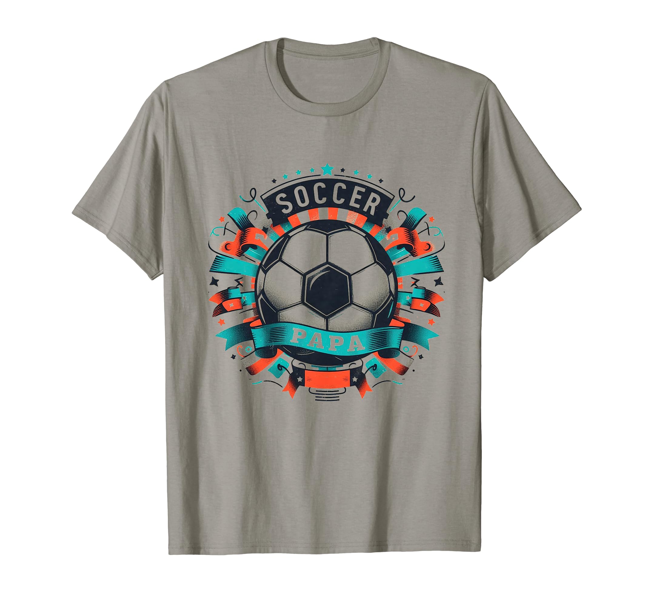 Soccer Papa Family Matching Dad T-Shirt - Casual Everyday Wear Men Women - T-Shirt, Sweatshirt, Hoodie