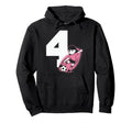 4 Soccer Birthday Gift Soccer Fan Sports Hoodie - Aesthetic Graphic Unisex - T-Shirt, Sweatshirt, Hoodie