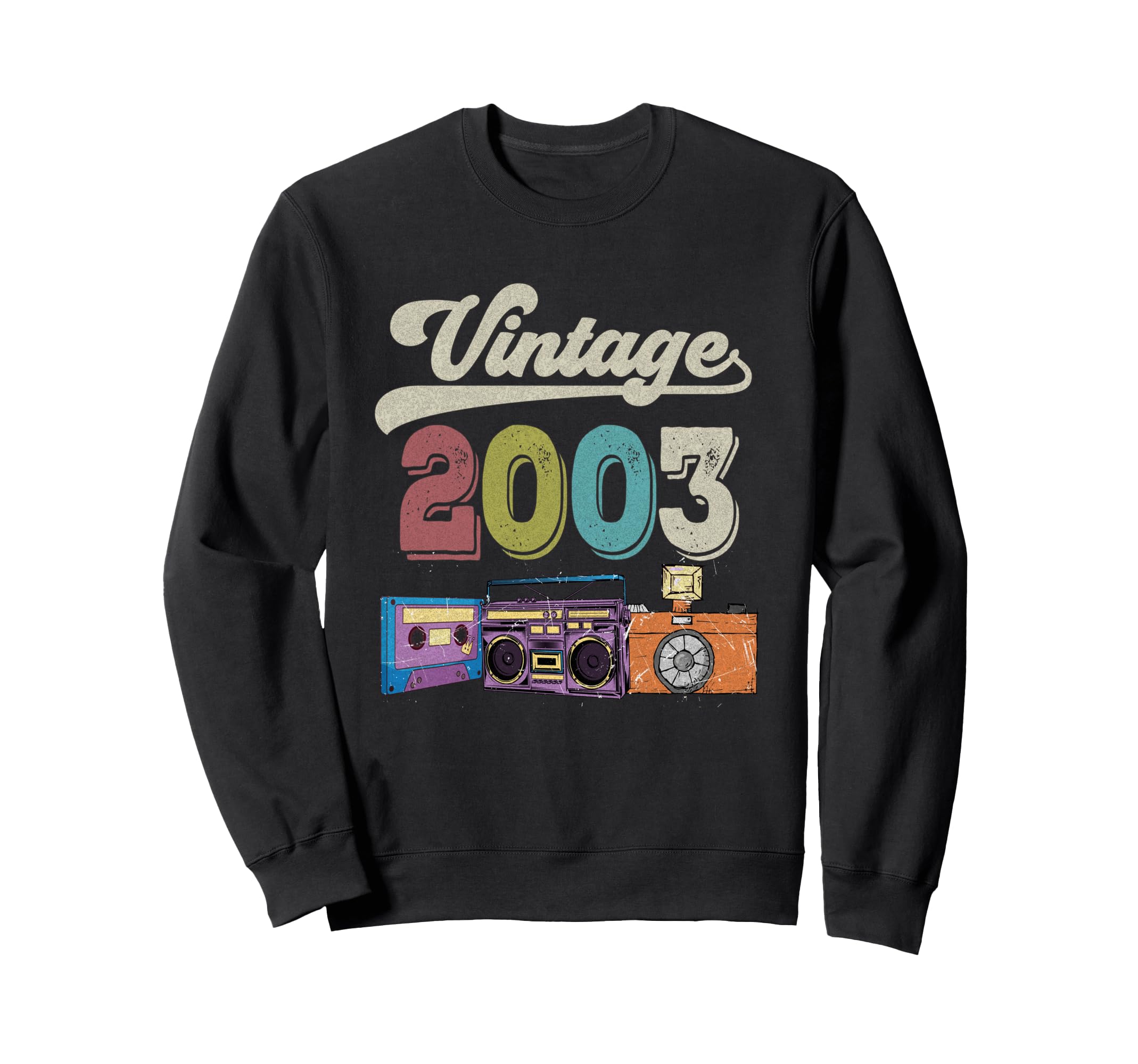 2003 Birthday Funny Old Cassette Sweatshirt - Aesthetic Graphic Unisex - T-Shirt, Sweatshirt, Hoodie