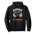 Kodiak Alaska Dabbing Grizzly Bear Hoodie - Unique Graphic Unisex - T-Shirt, Sweatshirt, Hoodie