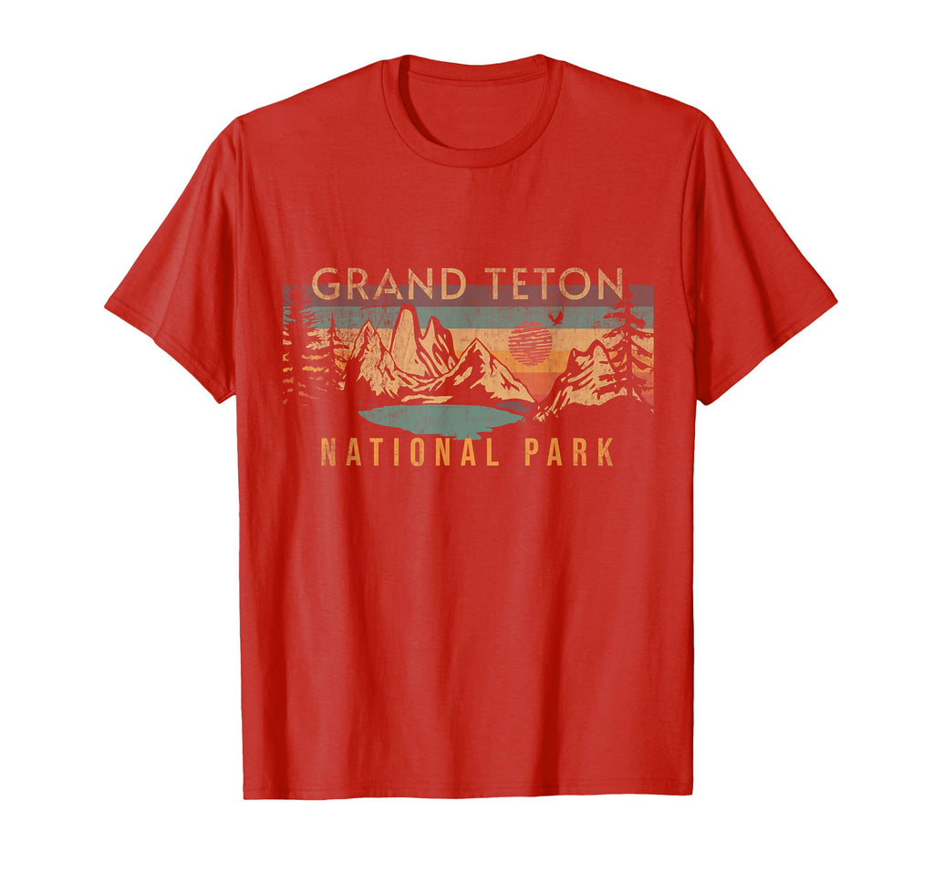 Grand Teton National Park Wyoming Hoodie - Fun Novelty Design for Adults - T-Shirt, Sweatshirt, Hoodie