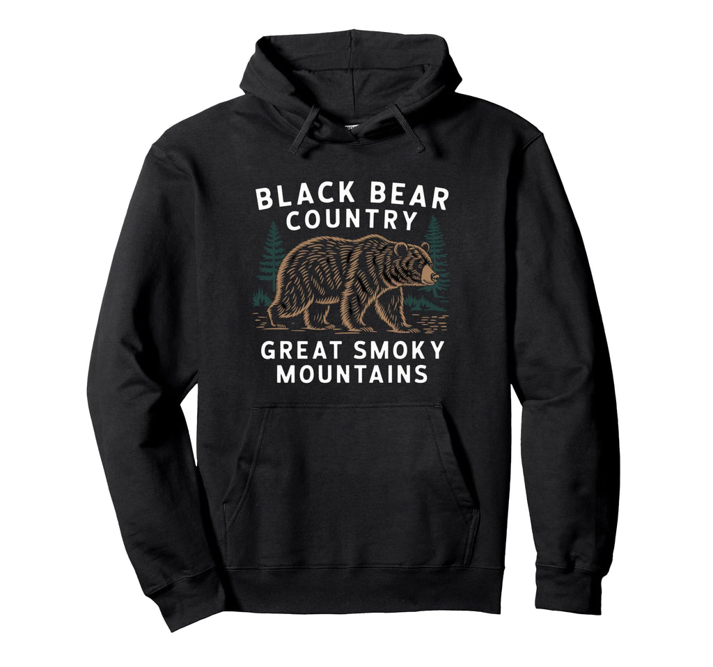 Black Bear Country Great Smoky Mountains Hoodie - Graphic Print Men Women - T-Shirt, Sweatshirt, Hoodie