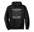 Black Bear Country Great Smoky Mountains Hoodie - Graphic Print Men Women - T-Shirt, Sweatshirt, Hoodie