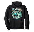 Halloween Skeleton Goalie Soccer Hoodie - Fun Novelty Design Unisex - T-Shirt, Sweatshirt, Hoodie