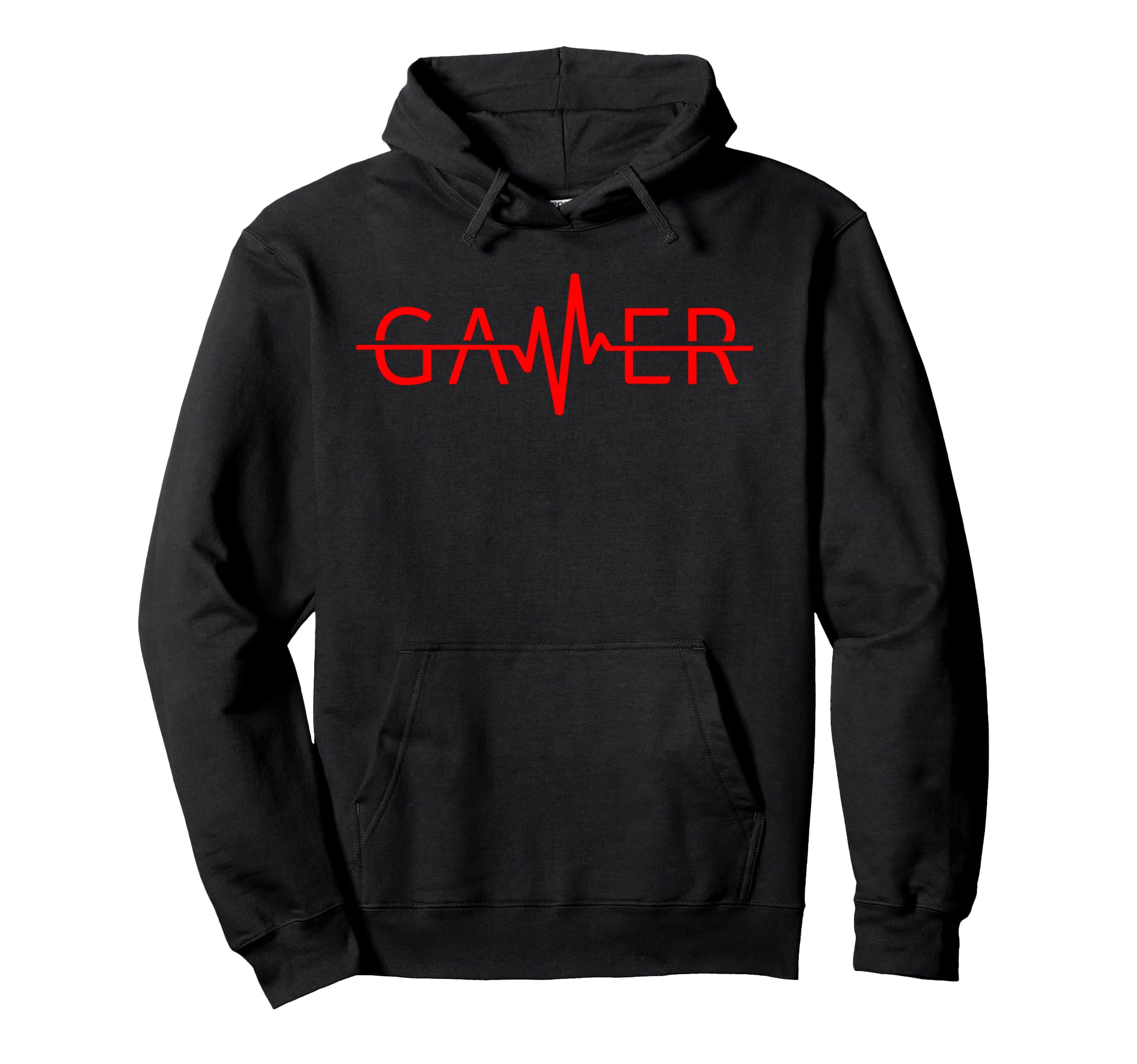 Gamer Heartbeat Video Games Gaming Hoodie - Casual Everyday Wear Men Women - T-Shirt, Sweatshirt, Hoodie