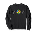 Soccer Ball Heartbeat Ekg Rainbow Sweatshirt - Fun Novelty Design Unisex - T-Shirt, Sweatshirt, Hoodie