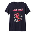 Valentine Gift Soccer Heart Sport T-Shirt - Novelty Apparel for Adults - T-Shirt, Sweatshirt, Hoodie