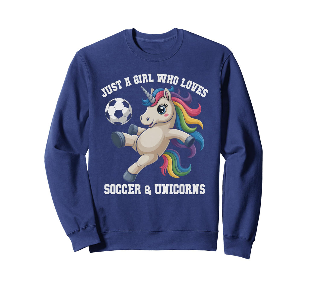 Kawaii Just Who Loves Soccer Sweatshirt - Casual Everyday Wear Unisex - T-Shirt, Sweatshirt, Hoodie