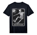Soccer Player Skeleton Tarot Card T-Shirt - Streetwear Style Unisex - T-Shirt, Sweatshirt, Hoodie