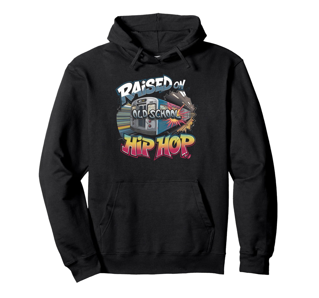 Raised Old School Hip Hop Cassette Hoodie - Custom Art Print for Adults - T-Shirt, Sweatshirt, Hoodie