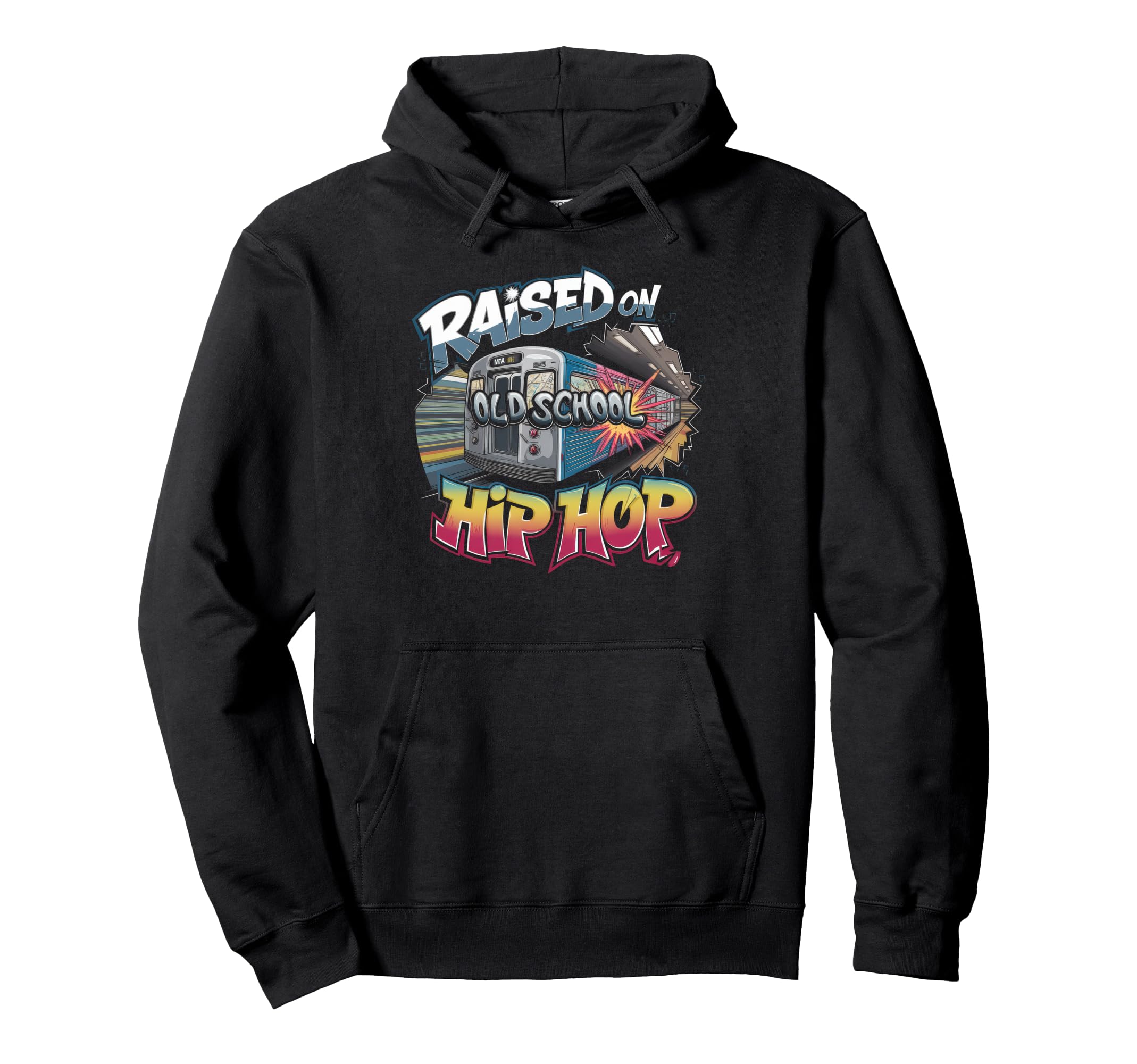 Raised Old School Hip Hop Cassette Hoodie - Custom Art Print for Adults - T-Shirt, Sweatshirt, Hoodie