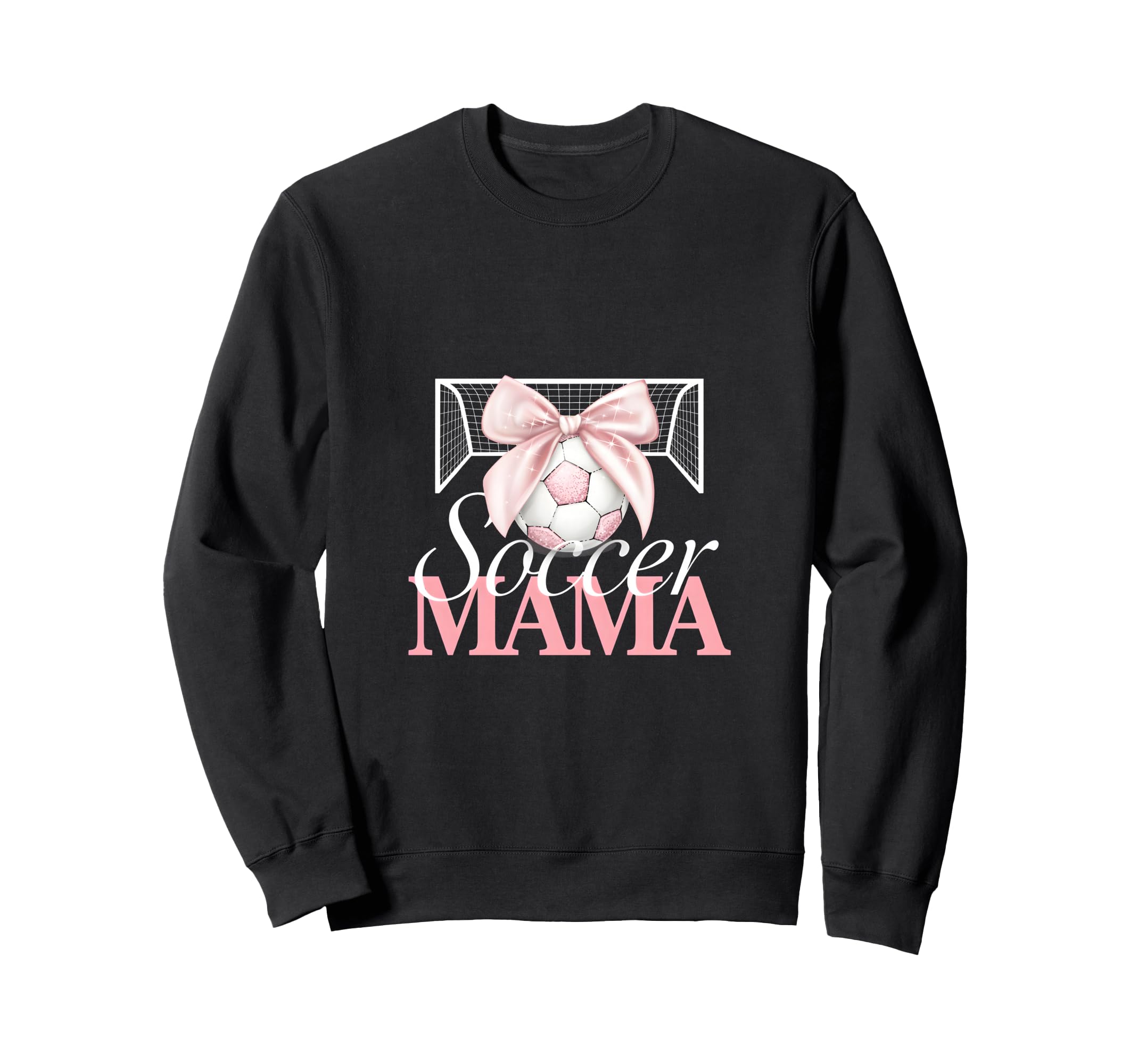 Soccer Mama Bow Soccer Mom Club Sweatshirt - Fun Novelty Design for Adults - T-Shirt, Sweatshirt, Hoodie