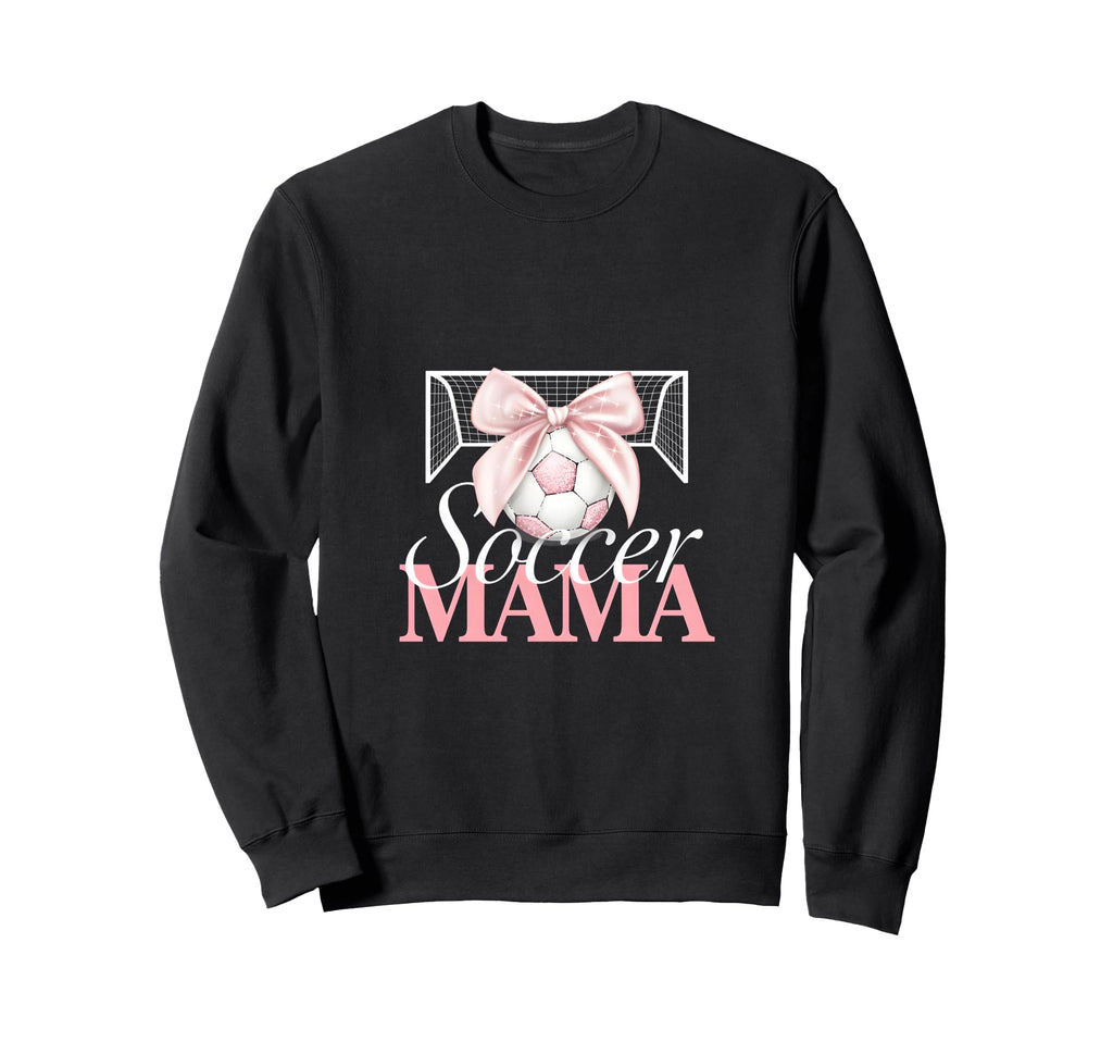 Soccer Mama Bow Soccer Mom Club Sweatshirt - Aesthetic Graphic Unisex - T-Shirt, Sweatshirt, Hoodie