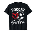 Soccer Sister Heart T-Shirt - Streetwear Style for Adults - T-Shirt, Sweatshirt, Hoodie
