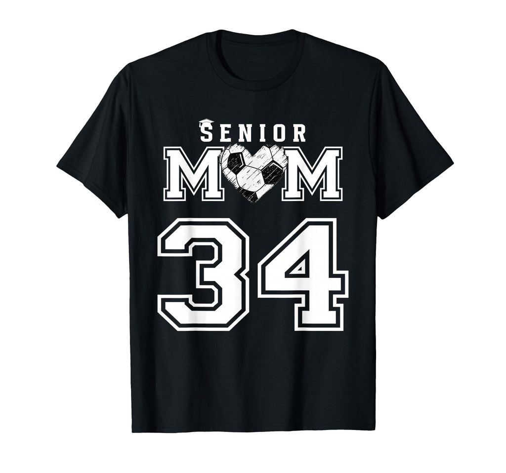 Proud Senior Soccer Mom Custom T-Shirt - Aesthetic Graphic for Adults - T-Shirt, Sweatshirt, Hoodie