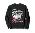 Rollin My Homies Rolling Skate Sweatshirt - Streetwear Style Men Women - T-Shirt, Sweatshirt, Hoodie