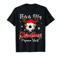 This Is My Pajama Soccer Santa Hat T-Shirt - Novelty Apparel for Adults - T-Shirt, Sweatshirt, Hoodie