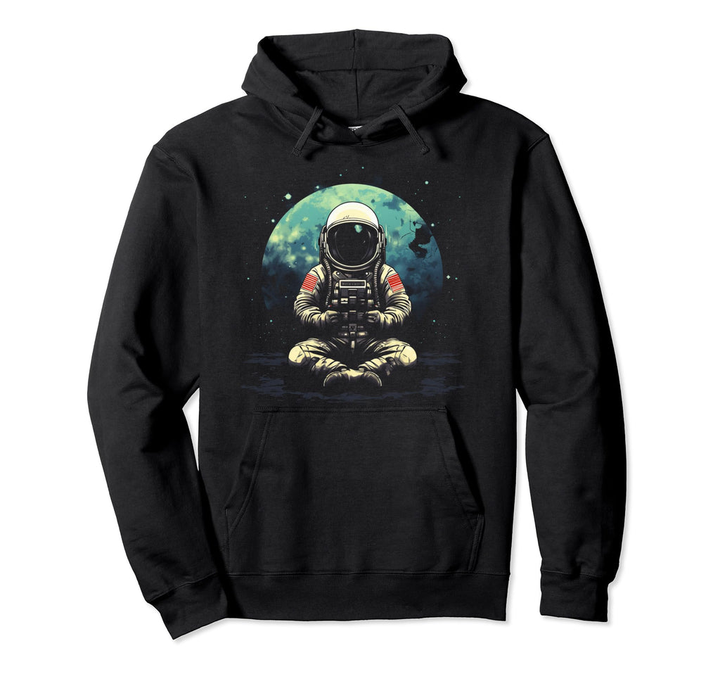Astronaut Space Distressed 90S Grunge Hoodie - Minimalist Print for Adults - T-Shirt, Sweatshirt, Hoodie