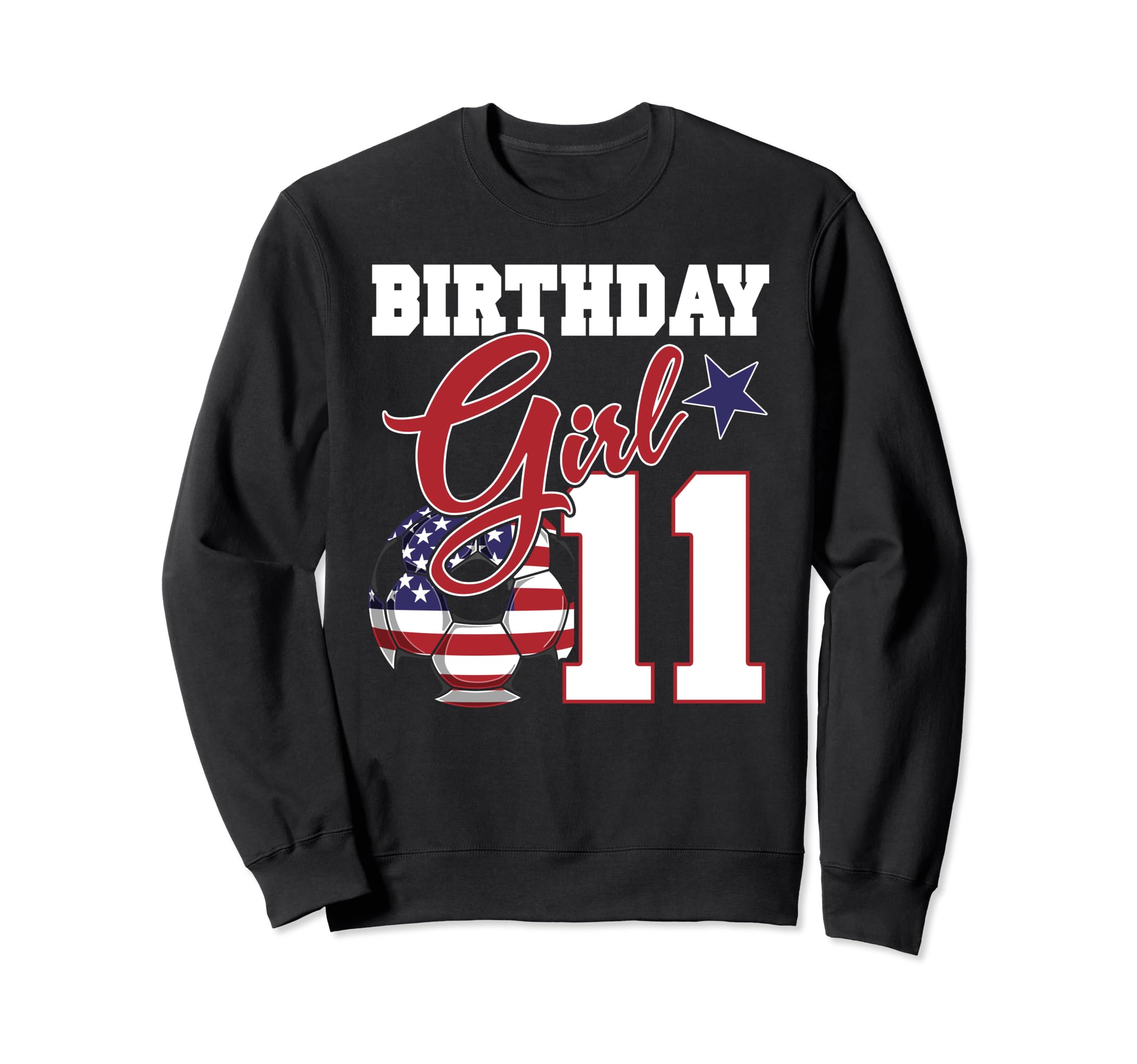11Th Birthday Party American Flag Sweatshirt - Novelty Apparel Unisex - T-Shirt, Sweatshirt, Hoodie