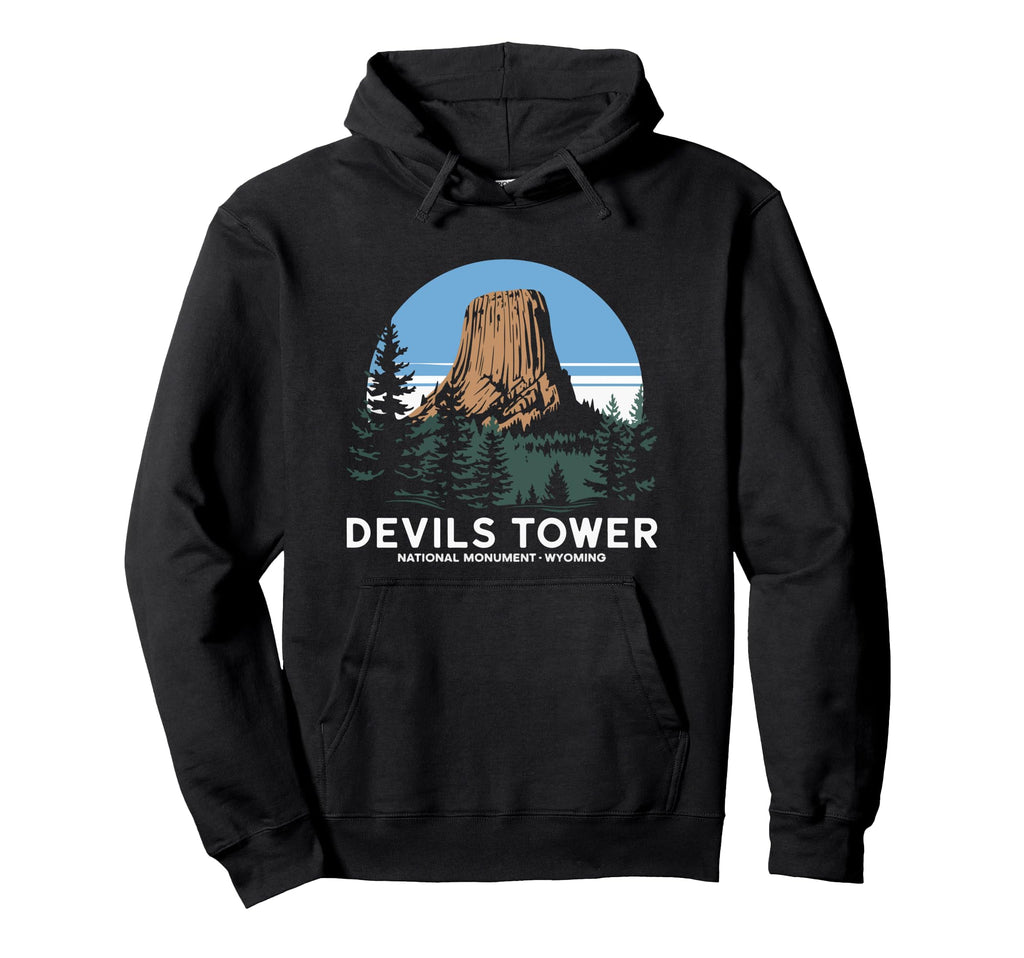 Devils Tower National Monument Hoodie - Casual Everyday Wear Unisex - T-Shirt, Sweatshirt, Hoodie