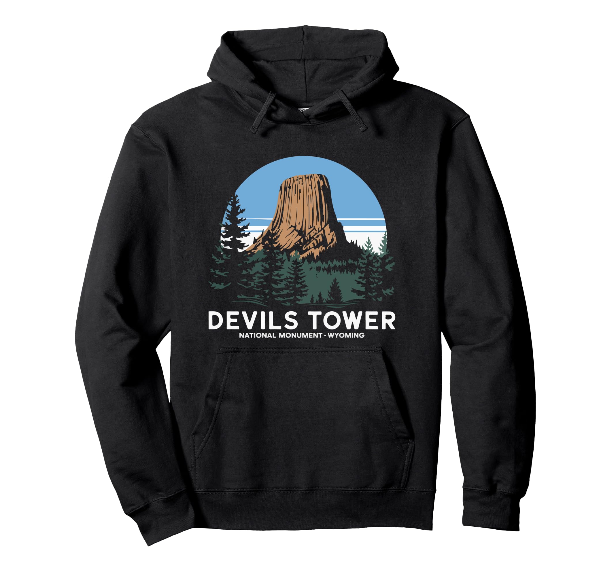 Devils Tower National Monument Hoodie - Casual Everyday Wear Unisex - T-Shirt, Sweatshirt, Hoodie