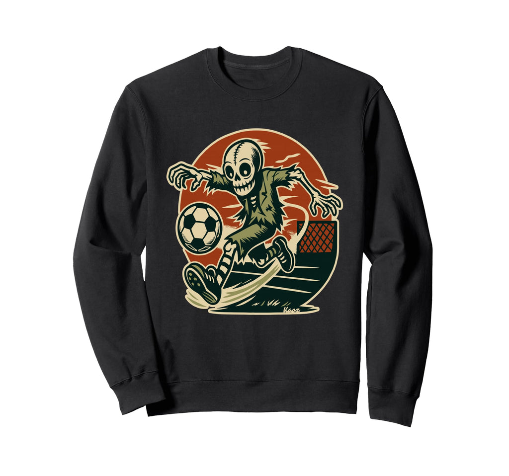 Skeleton Soccer Player Comic Sweatshirt - Streetwear Style Men Women - T-Shirt, Sweatshirt, Hoodie