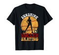 Roller Skating Skate 1970S Sunshine T-Shirt - Custom Art Print Unisex - T-Shirt, Sweatshirt, Hoodie